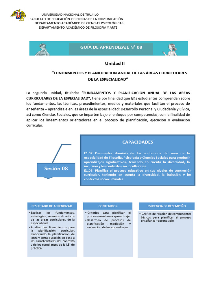 Planificación Curricular Efectiva | PDF | Aprendizaje | Enseñando