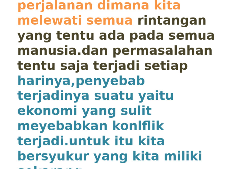 Menghadapi Rintangan Hidup | PDF