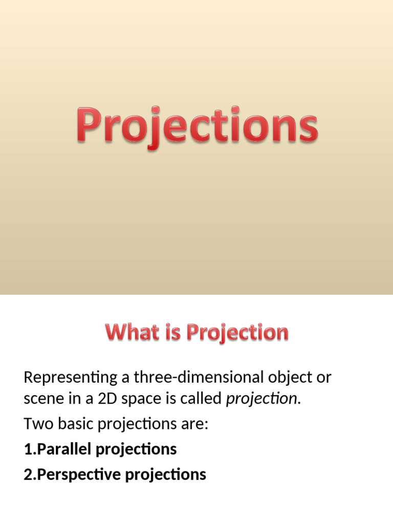 Types of 2D Projections Explained | PDF