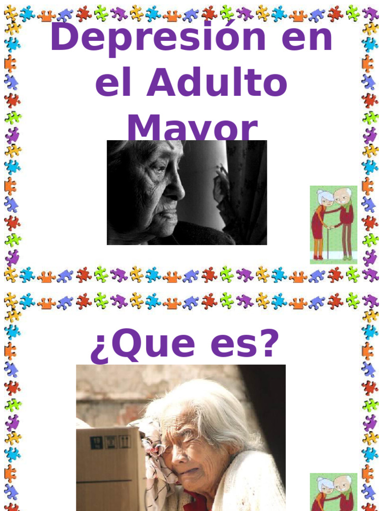 Depresión en Adultos Mayores: Causas y Tratamientos | PDF | Trastorno ...