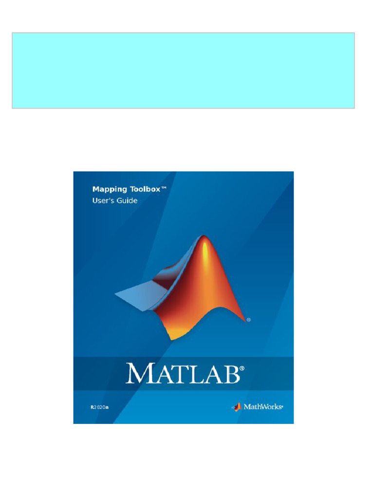 MATLAB Mapping Toolbox User S Guide The Mathworks All Chapter Instant ...