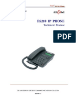 SayHi ES210 IP Phone Technical Manual 20100927