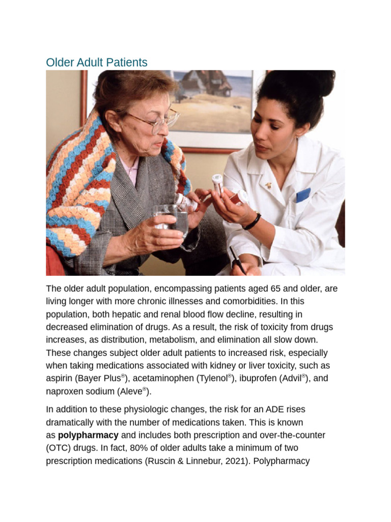 Older Adult Patients | PDF | Nonsteroidal Anti Inflammatory Drug | Pharmacy