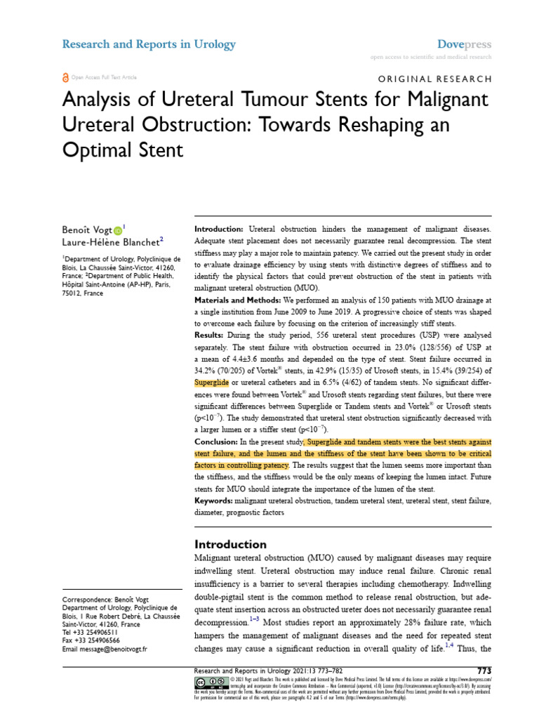 clinical paper 1 | PDF | Stent | Medicine