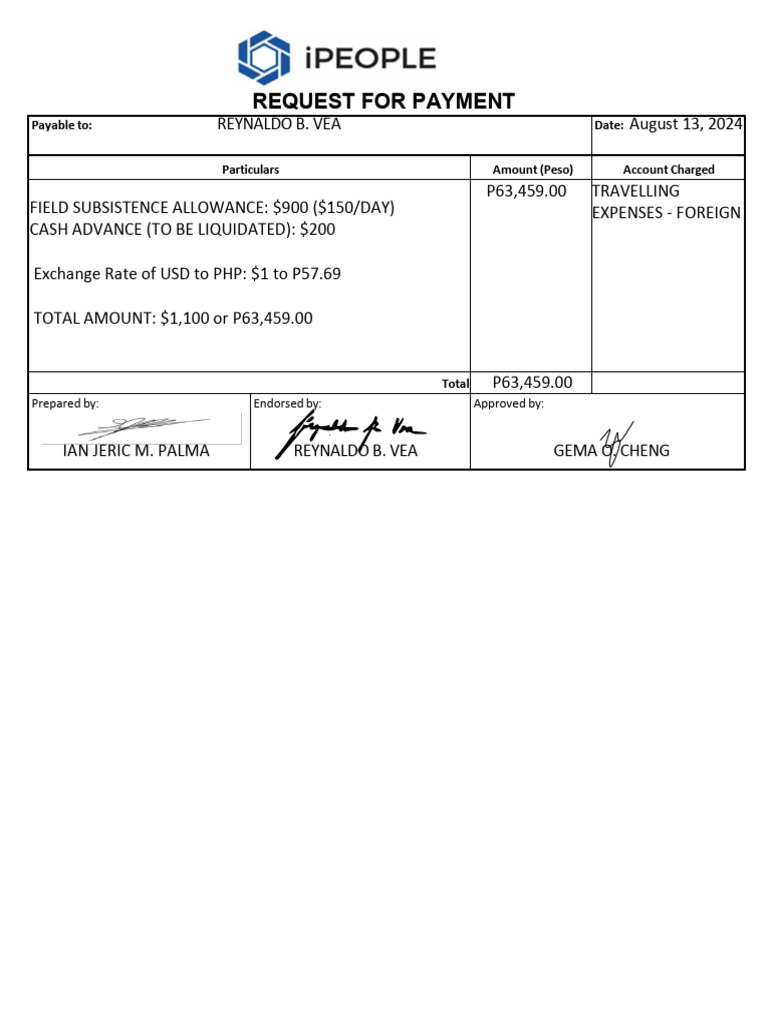 IPO - RFP RBV (New Zealand Trip) | PDF