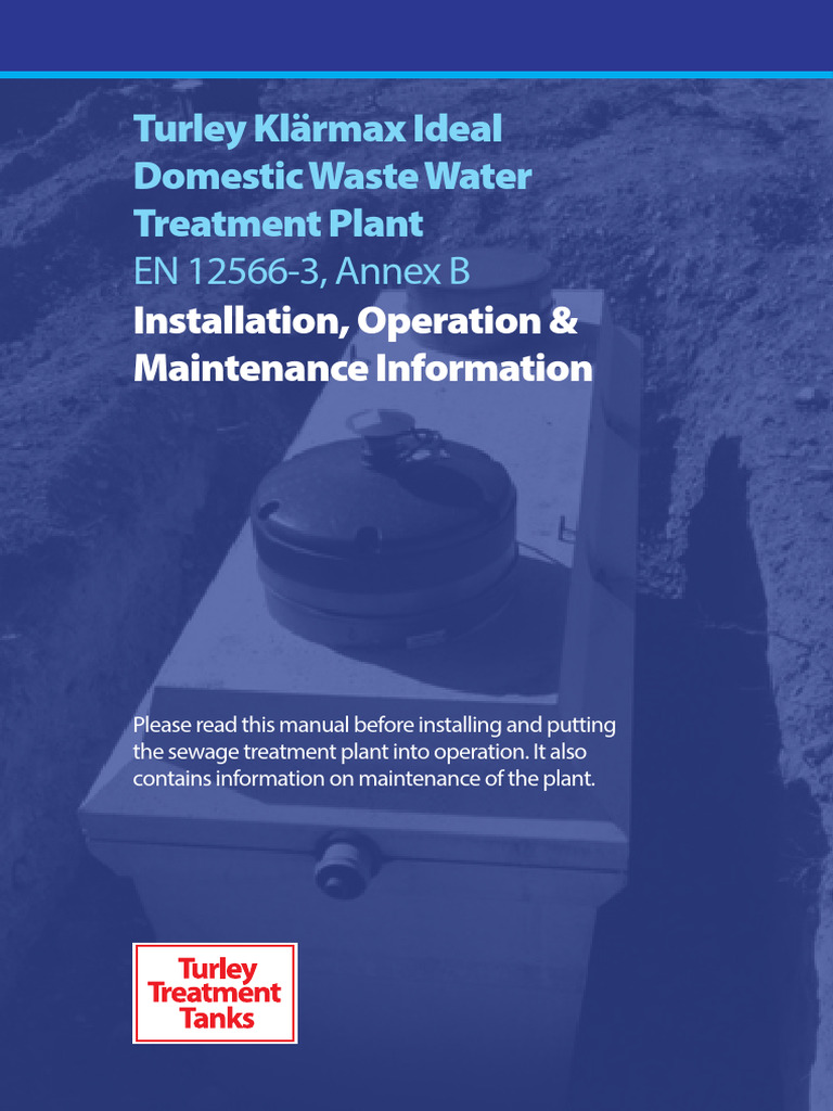 Turley Klärmax Sewage Treatment Guide | PDF | Sewage Treatment | Screw