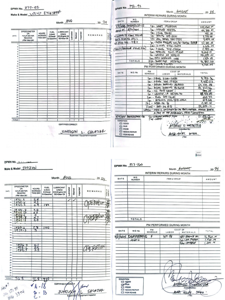 Logbook Aug 2024 Pdf