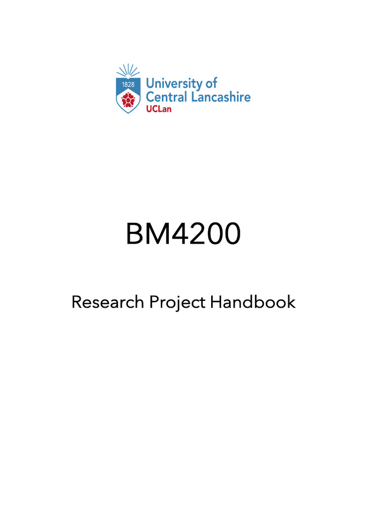 Research Project Handbook Guide | PDF | Methodology | Analysis