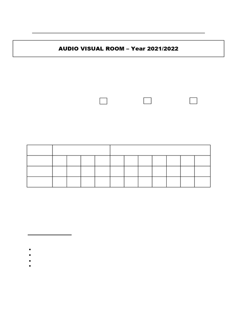 Audio visual room all grades 2021 22 1 pdf electronics