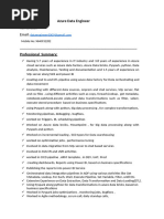 Azure Databricks Data Engineer Resume | PDF | Apache Spark | Data
