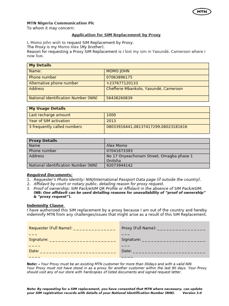 Sim Swap Pdf Identity Document Access Control
