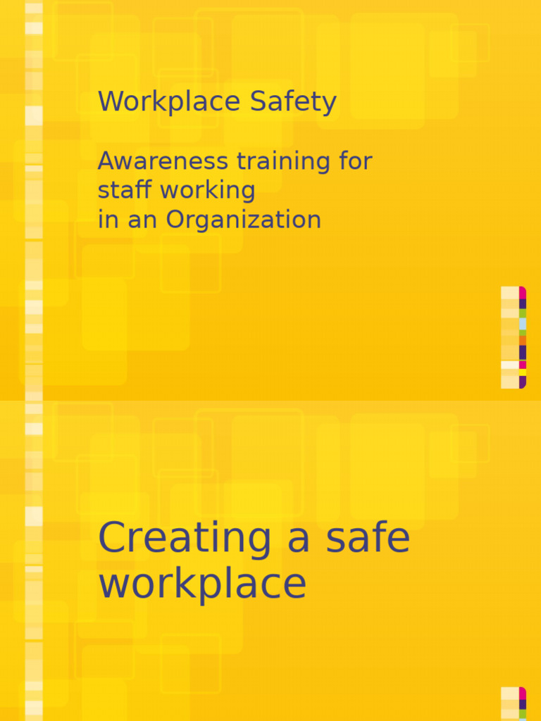 Workplace Safety Training Guide | PDF | Hazards | Personal Protective ...