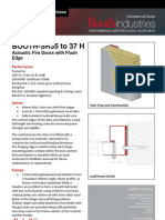 BOOTH SR35 37H Acoustic Doors Flush Edge Datasheet PD04A