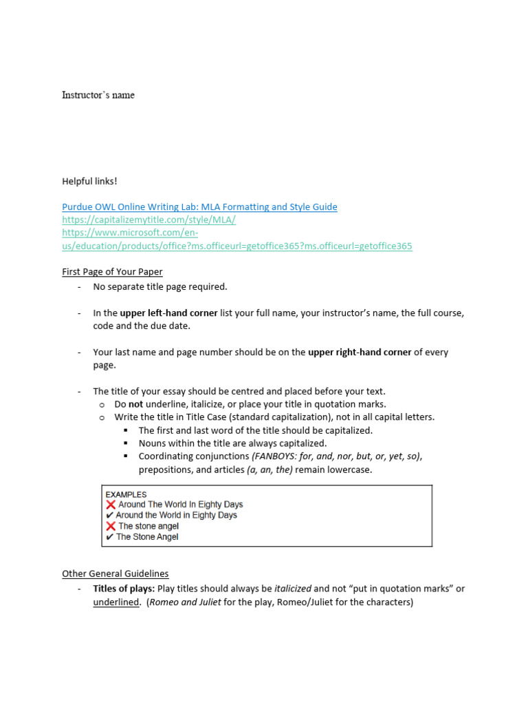 MLA Shakespeare Guide Part 1 Final | PDF | Characters In Romeo And Juliet