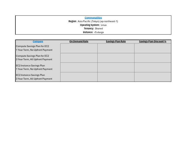 AW1+Course+ +Savings+Plan+Pricing+ +Activity+Template+ | PDF
