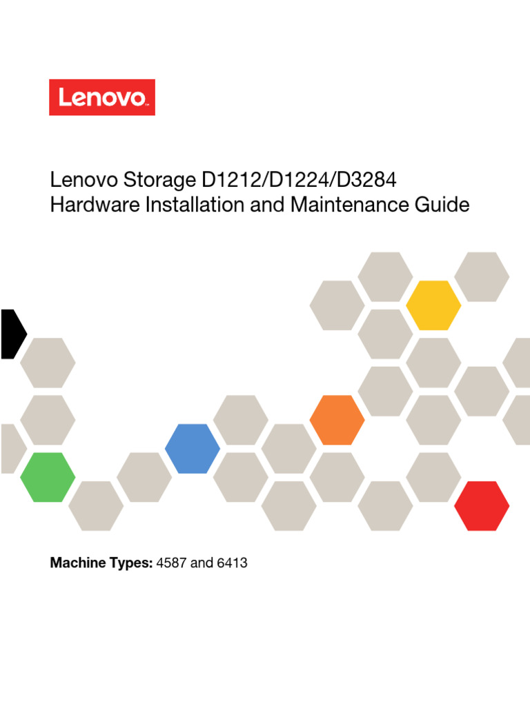 Lenovo Storage d1212 d1224 d3284 Hardware Installation and Maintenance ...