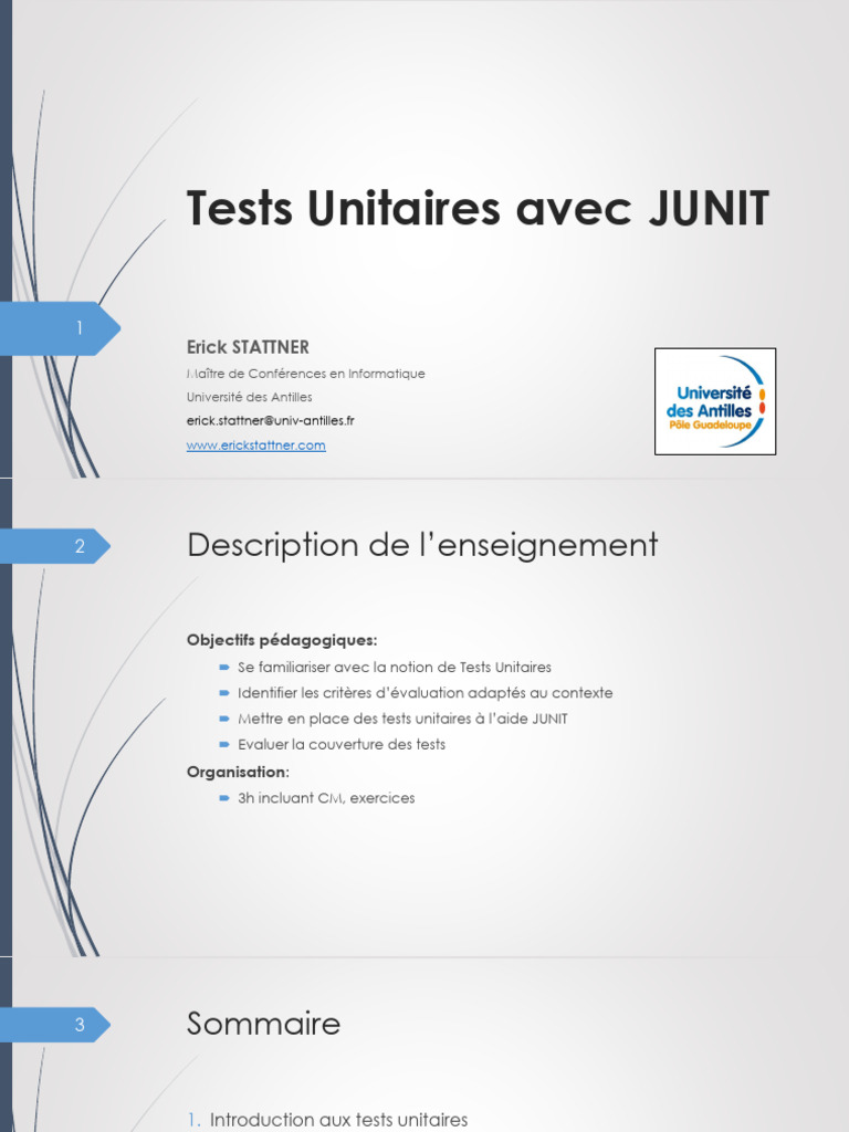 Tests Unitaires avec JUnit en Java | PDF | Test unitaire | Test de logiciel