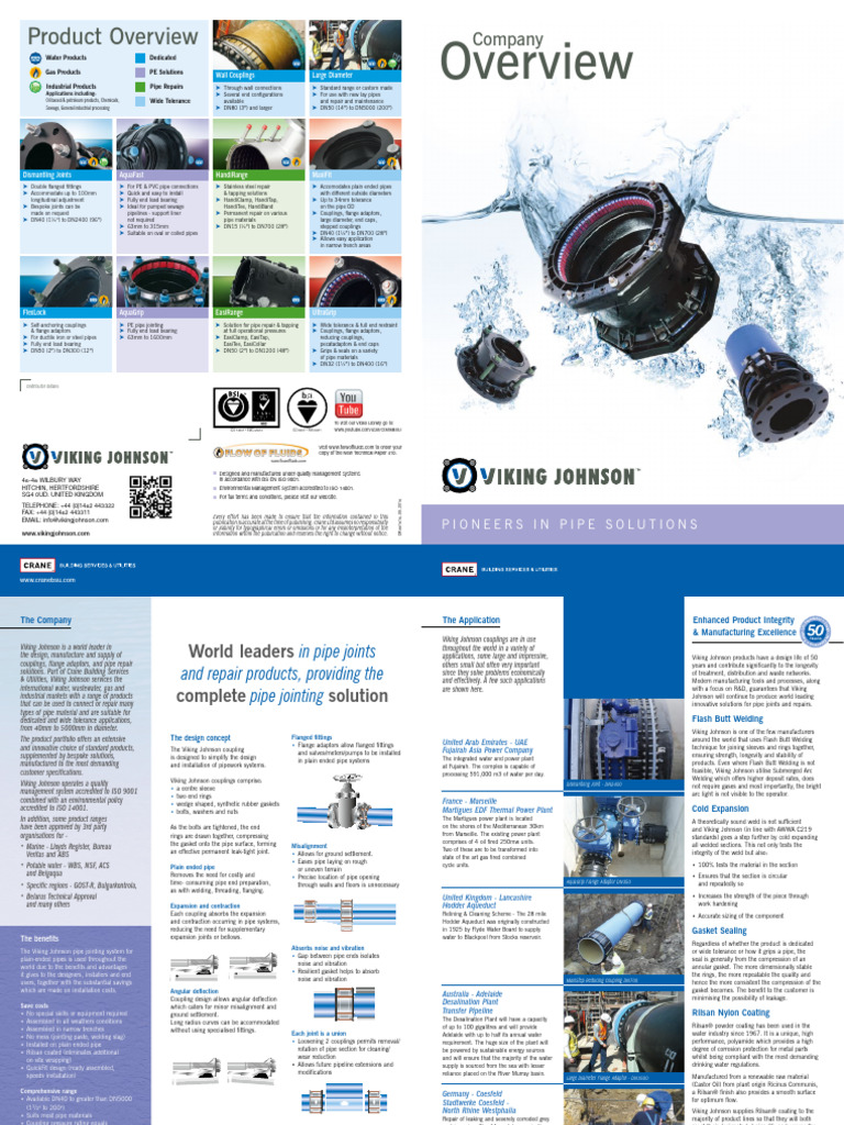 Viking Johnson Company Overview 2016 | PDF | Pipe (Fluid Conveyance ...