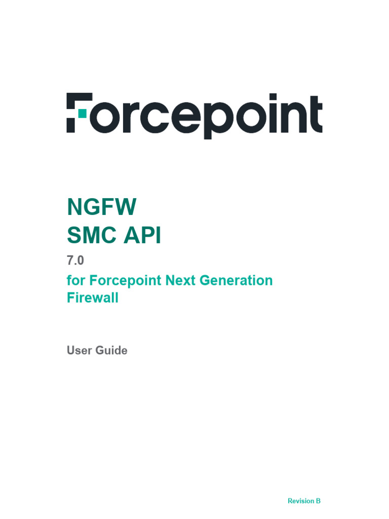 Forcepoint SMC API User Guide 7.0 | PDF | Transport Layer Security ...