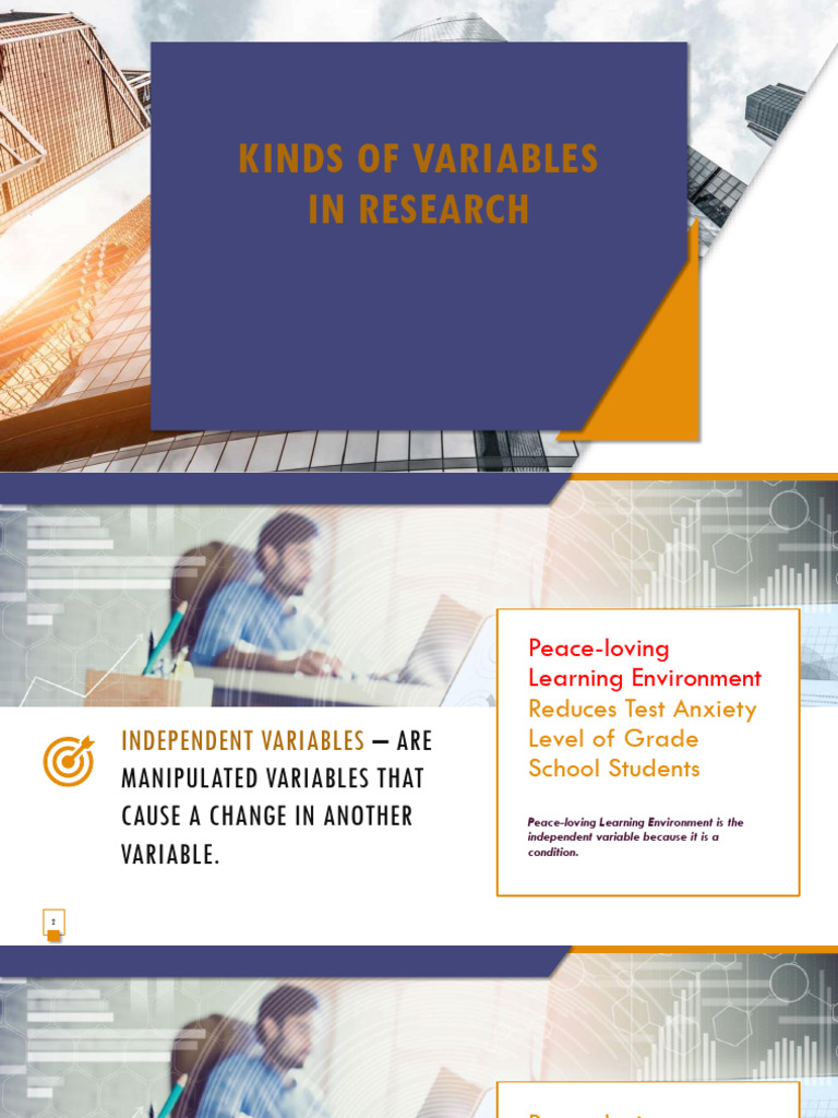Understanding Research Variables | PDF | Causality | Psychology
