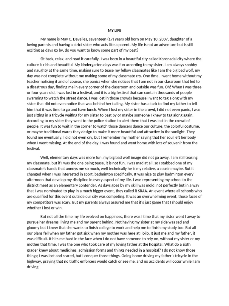 MY LIFE (may) | PDF