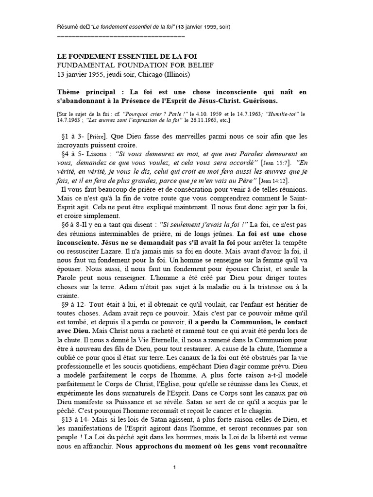Fondement de la foi en Jésus-Christ | PDF | Dieu | Saint-Esprit