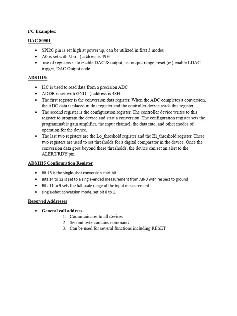 I C Examples: DAC 80501 | PDF