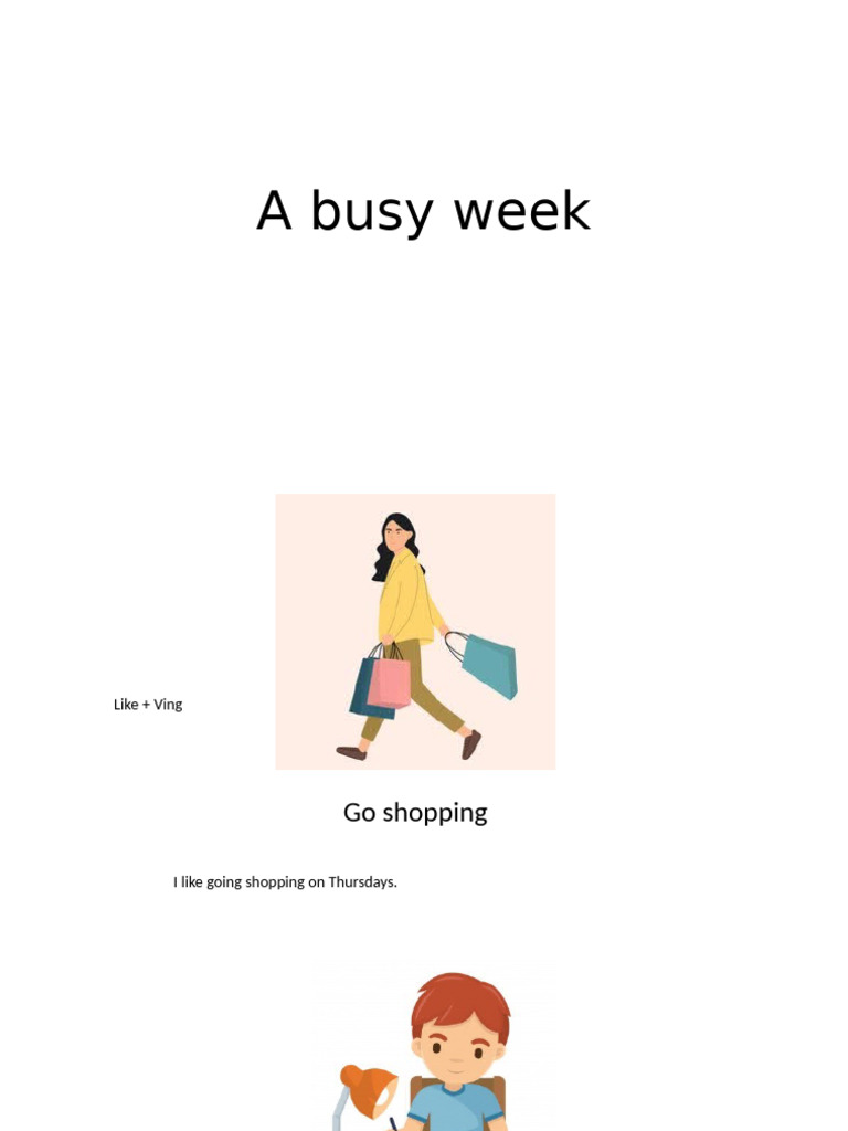 Weekly Activities and Preferences Guide | PDF
