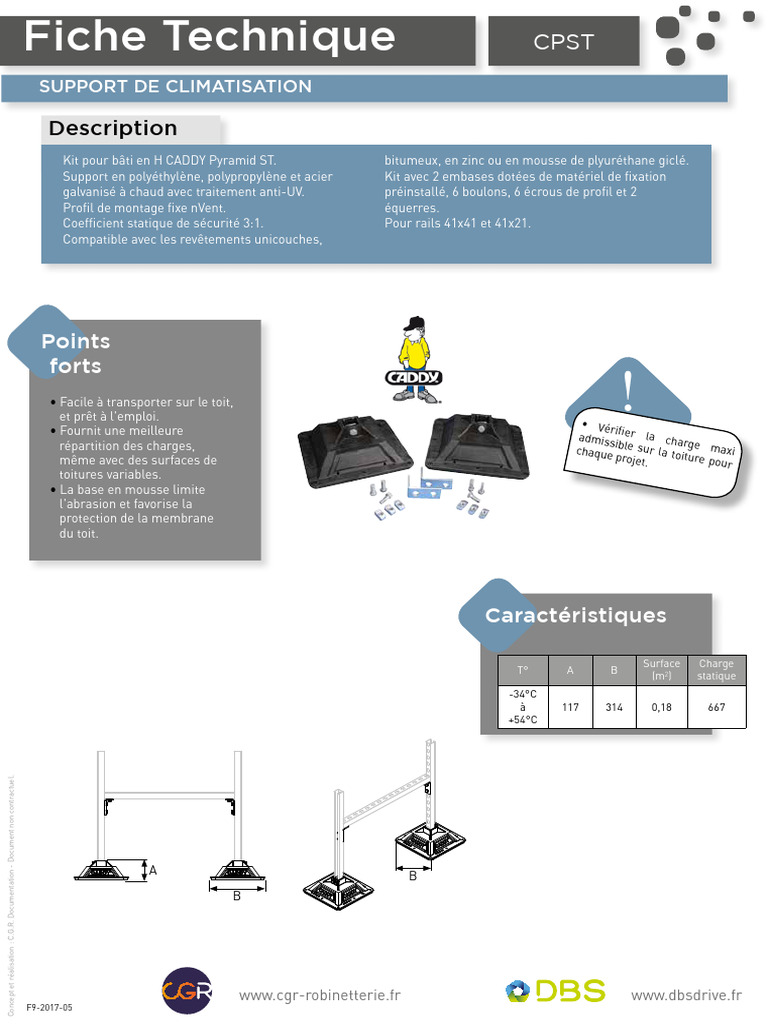 Kit de Support Climatisation CADDY Pyramid | PDF | Zinc | Métal de ...