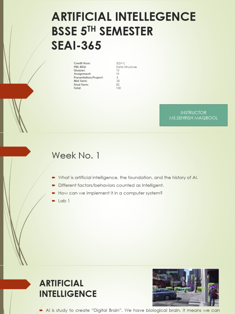 AI WEEK-1 | PDF | Artificial Intelligence | Intelligence (AI) & Semantics