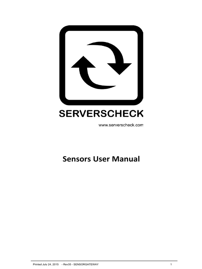 Serverscheck sensor gateway pdf computing computer networking