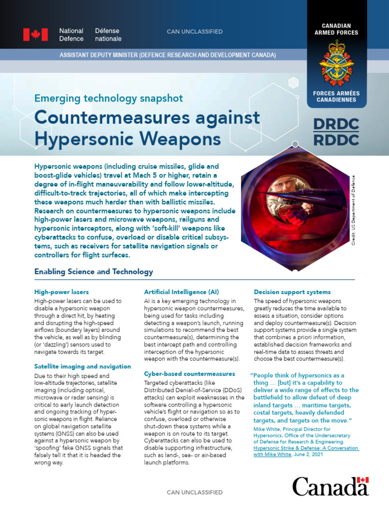 Countermeasures for Hypersonic Weapons | PDF | United States Air Force ...