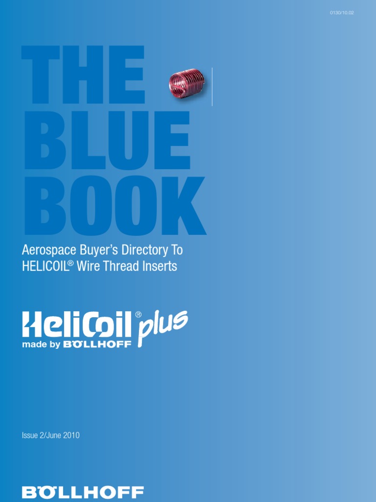 Helicoil Blue Book GB 0130 PDF Screw Stainless Steel