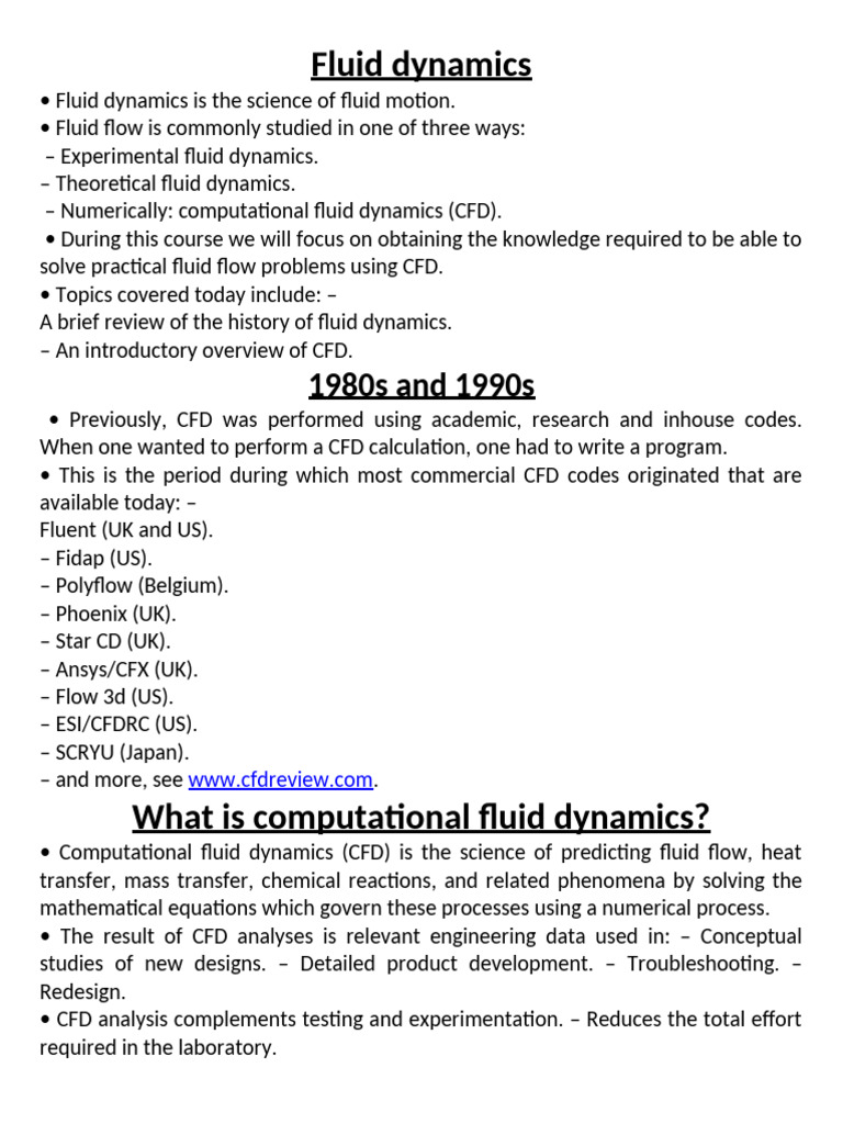 CFD Printout | PDF | Computational Fluid Dynamics | Fluid Dynamics