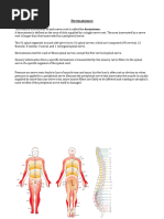 Upper Limb Dermatomes and Myotomes | PDF