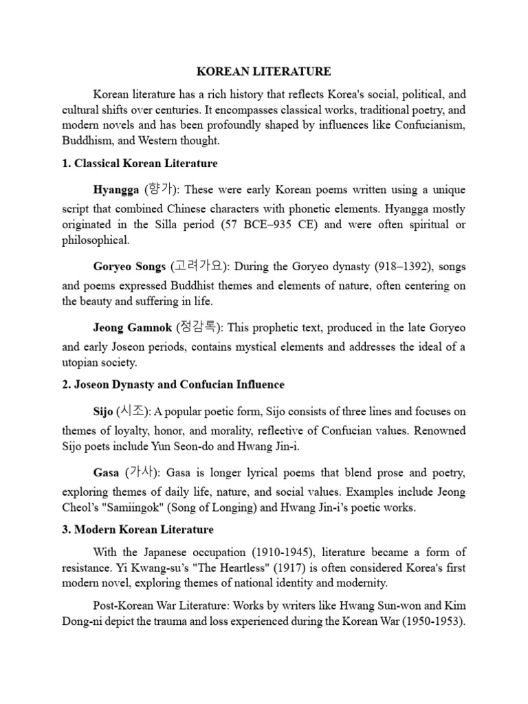 What Is Korean Literature