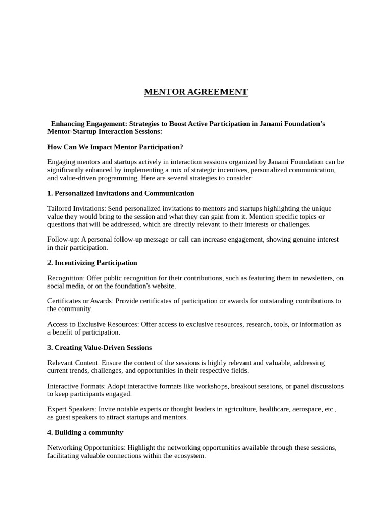 Mentor On-Boarding Form - Final Format (1) - 1 | PDF | Mentorship ...