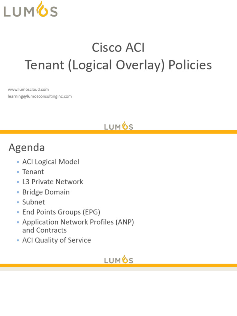 M06 - Tenant Logical Overlay Policies | PDF | Computer Network ...