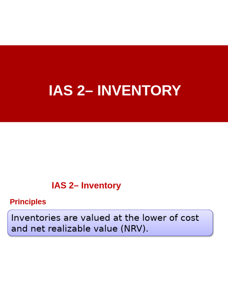 Ias 02 Inventory | PDF | Inventory | Management Accounting