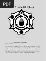 SCP Foundation Code of Ethics Document | PDF | Sanitization (Classified ...