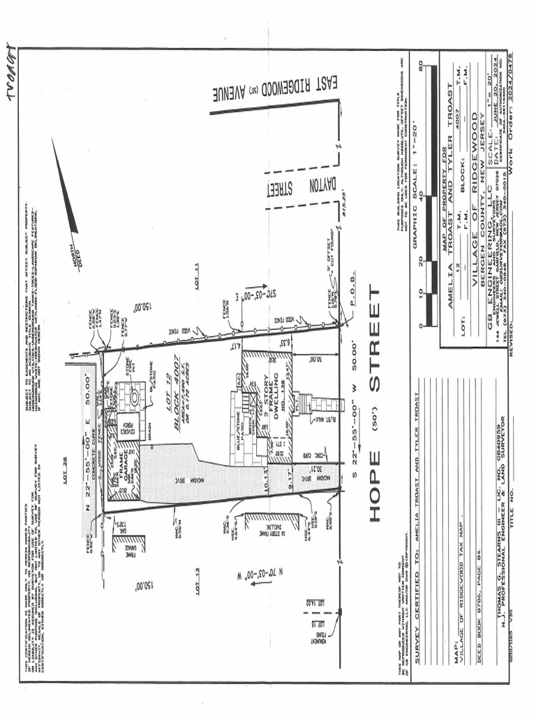 136 Hope ST - Survey | PDF