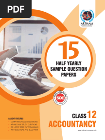 Set of 15 Half Yearly Sample Papers For Class 12 Accountancy With Solutions