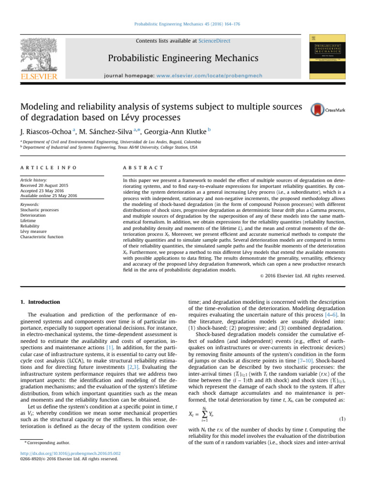 Modeling and Reliability Analysis of Systems Subject To Multiple ...