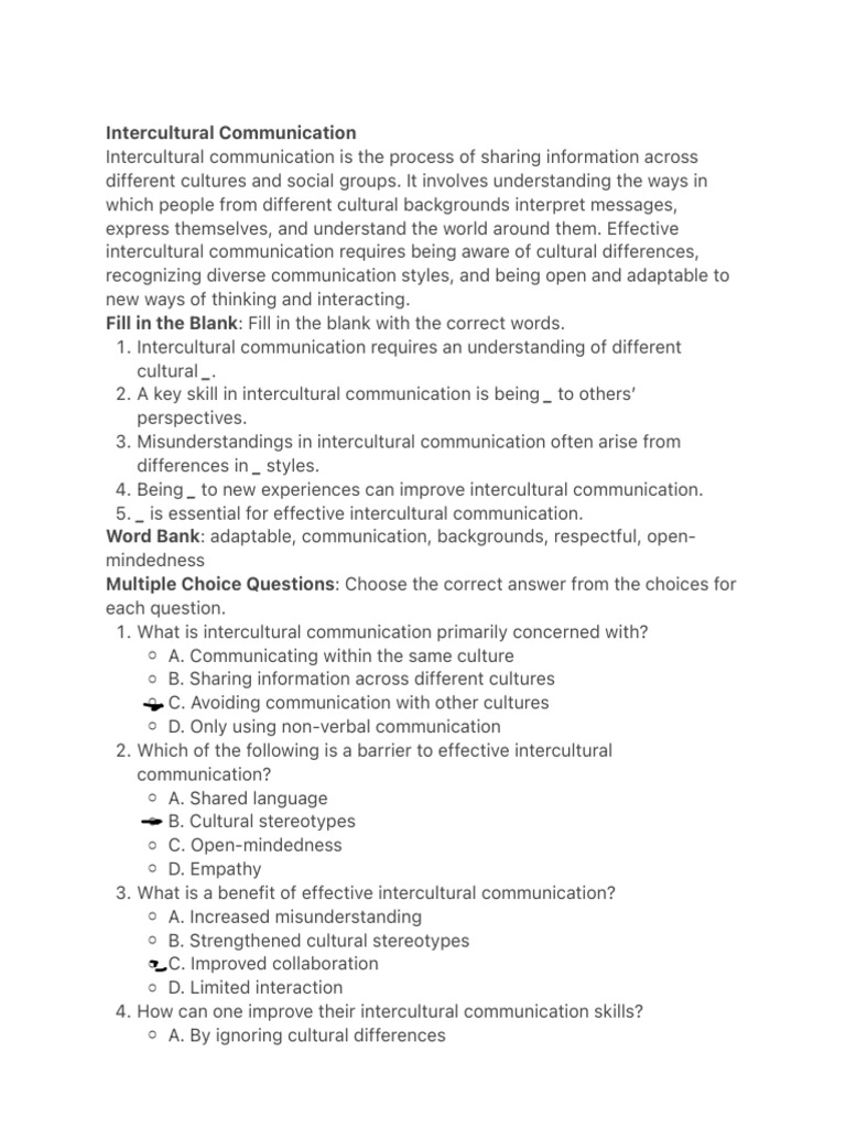 Intercultural Communication Essentials | PDF | Communication | Cross ...