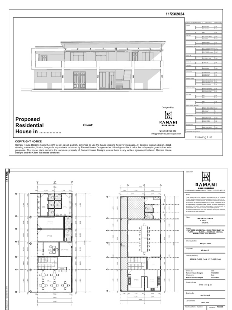 Residential House Architectural Plans | PDF | Bathroom | Local ...