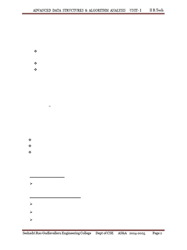 Advanced Data Structures Overview | PDF | Algorithms | Computational ...
