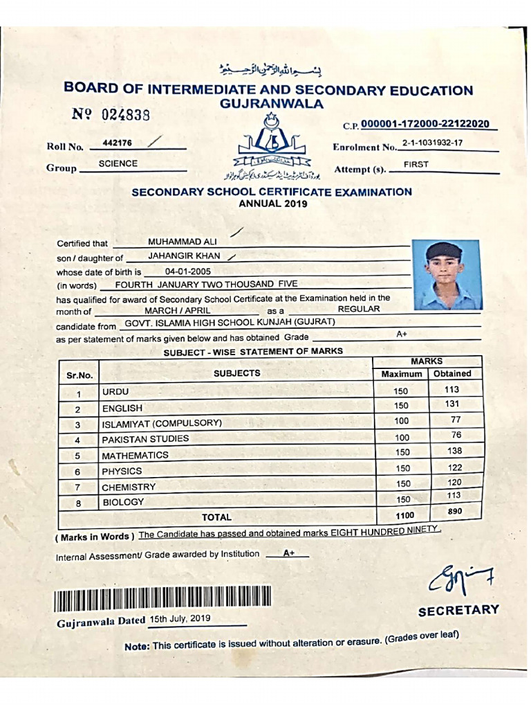 Matric | PDF