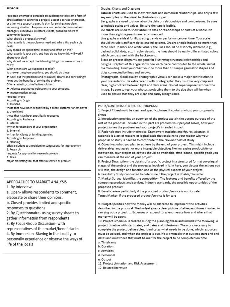 Effective Project Proposal Guide | PDF | Chart | Pie Chart
