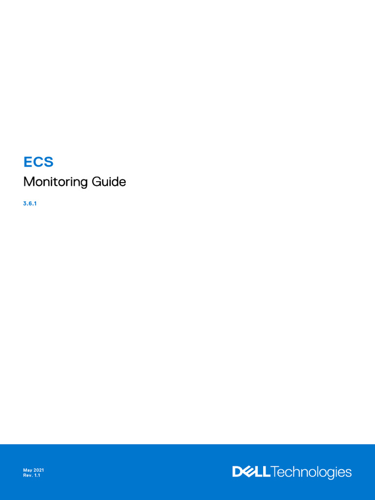 ECS Monitoring Guide Overview | PDF | Computer Data Storage | Solid ...