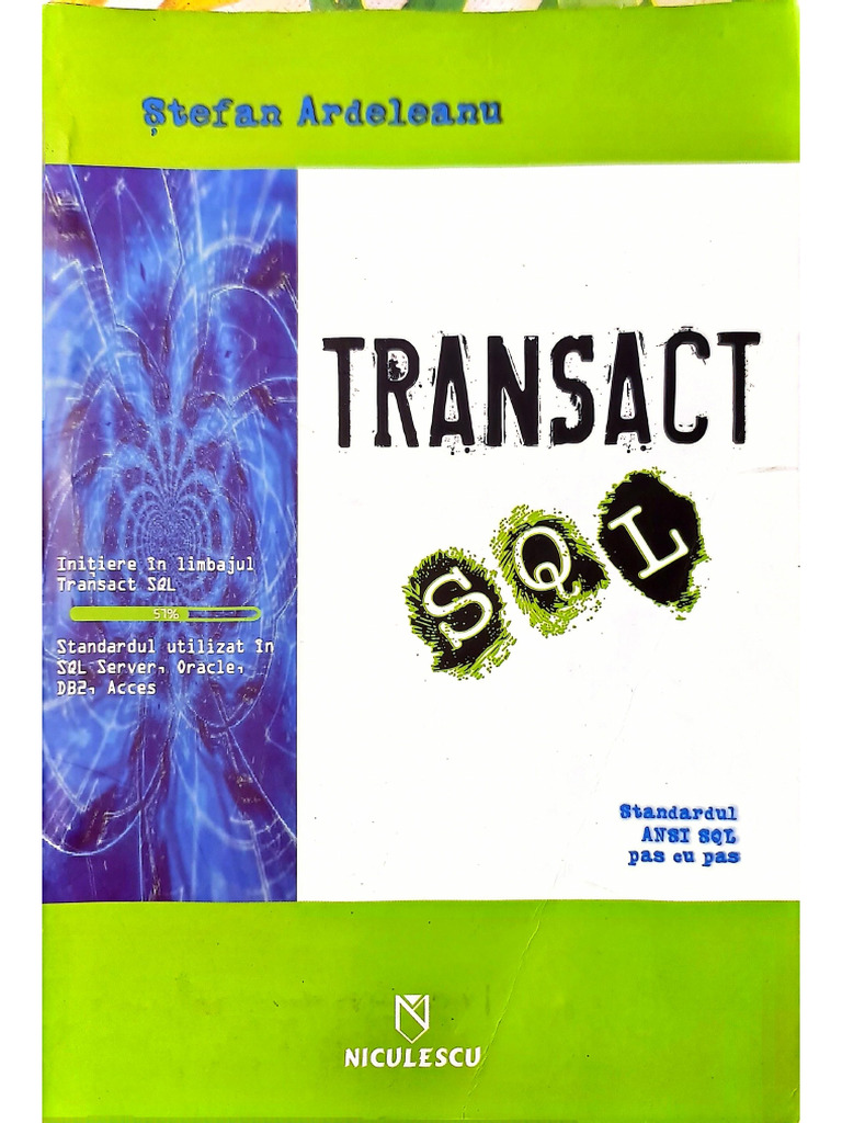 Stefan Ardeleanu - Transact SQL Manual | PDF